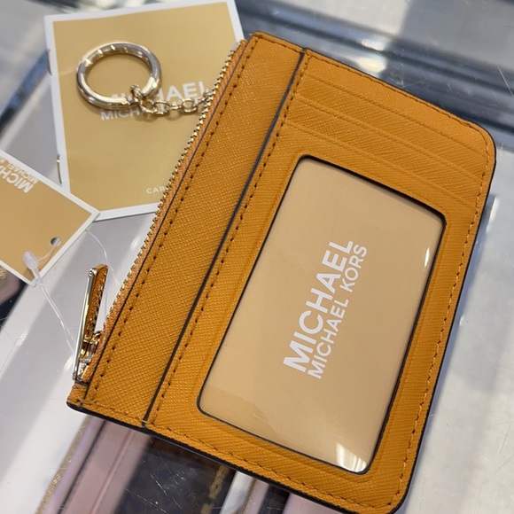 Michael Kors Jet Set Travel Small Leather Top Zip Coin Pouch With ID - Picture 10 of 16